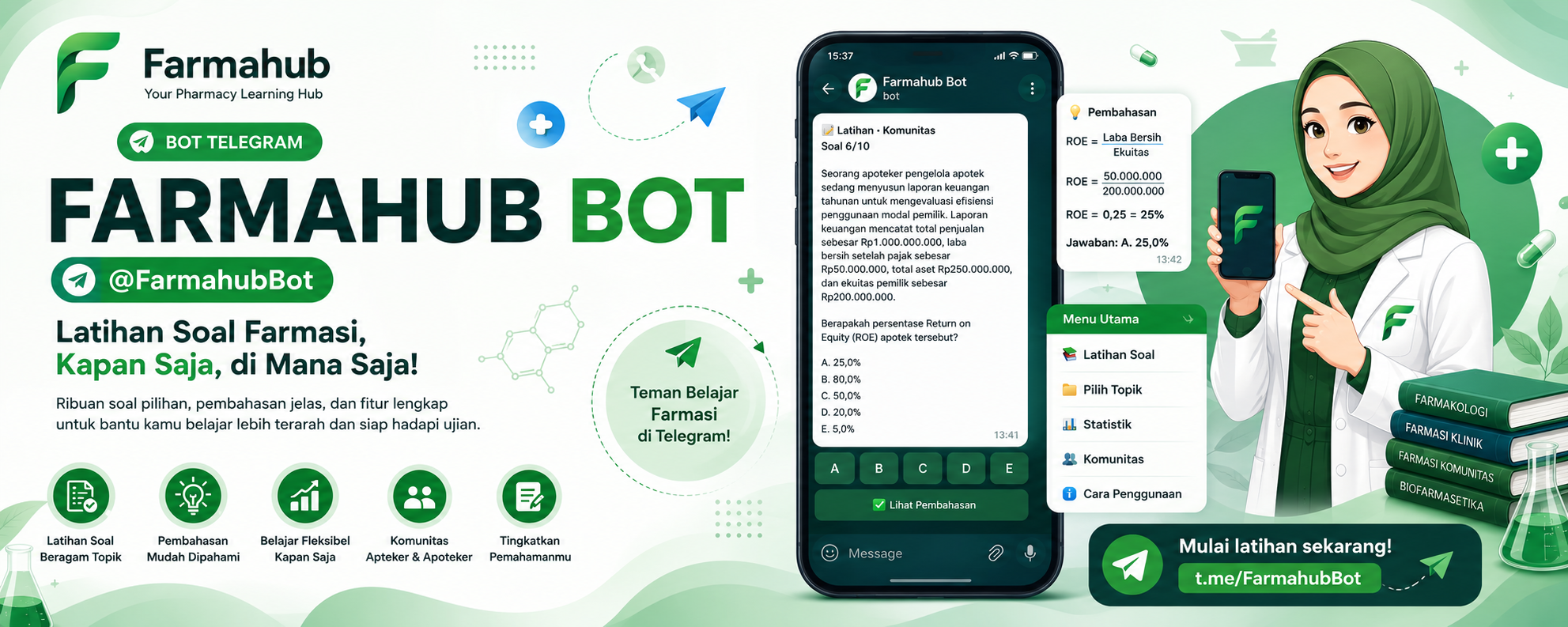 FarmaHubBot - Latihan tryout langsung dari Telegram